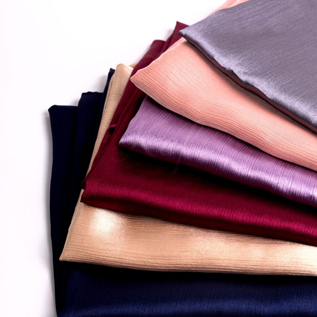 Premium Crinkle Chiffon Hijab Scarf - Soft, Lightweight Headcover In 16 Beautiful Colors