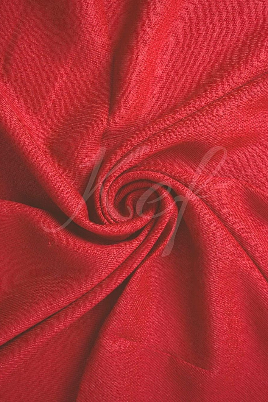 Plain Cashmere Hijab - Bright Red