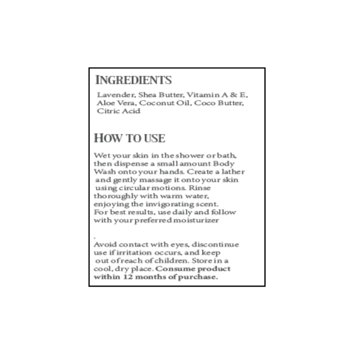 Lavender Body Wash