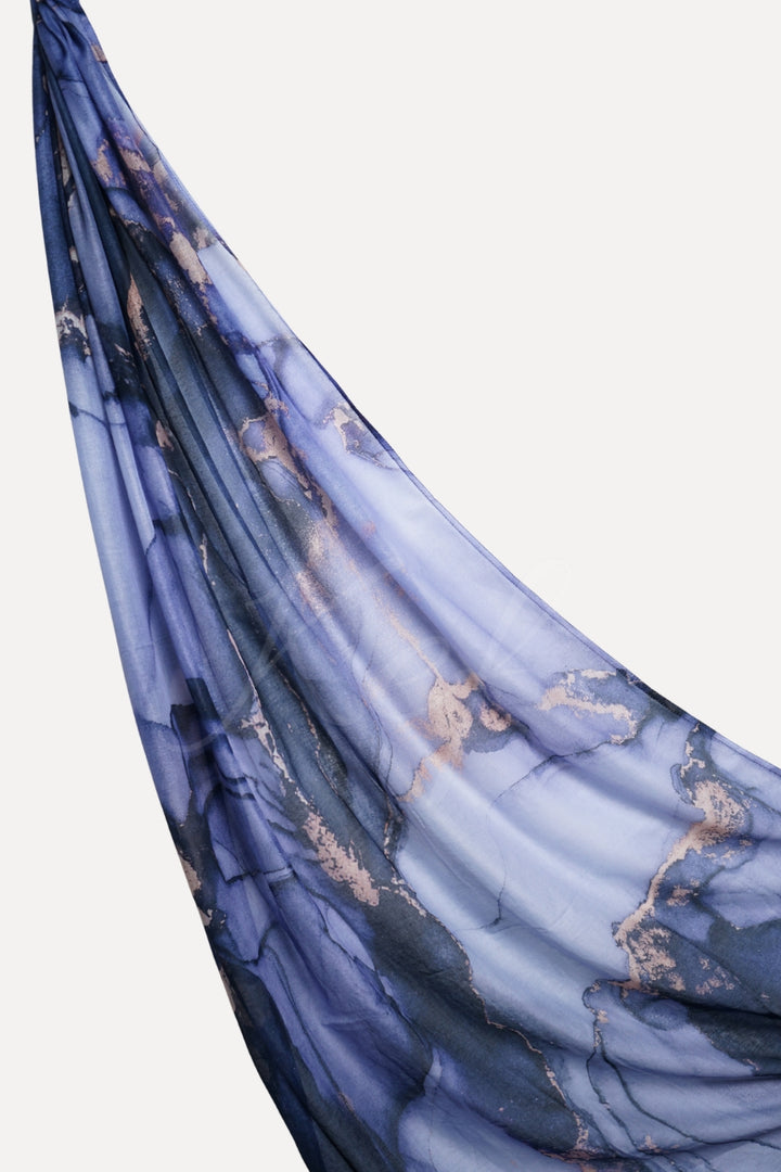 Printed Viscose Modal Hijab - Northern Lights