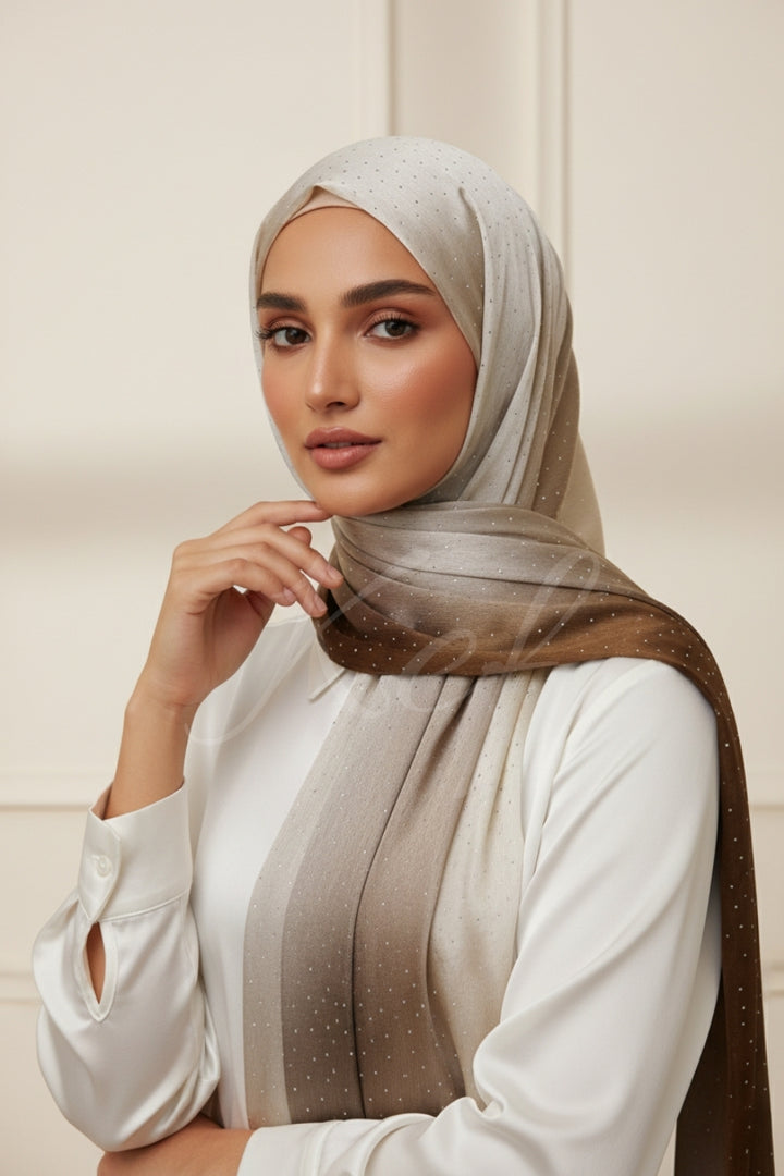 Ombre Satin Silk - Creamy Brown