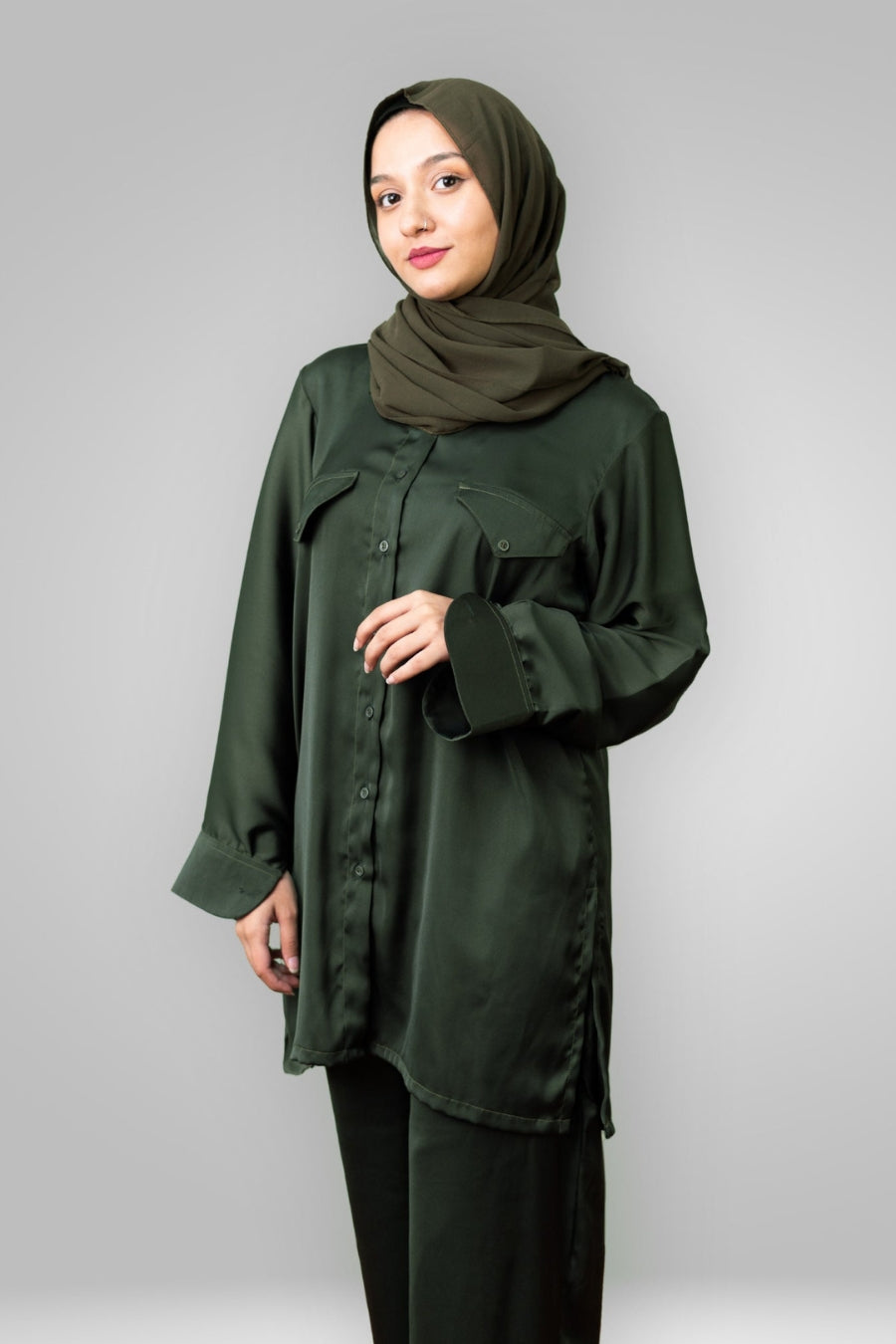 Coordinated Set - Olive Green (Pockets)