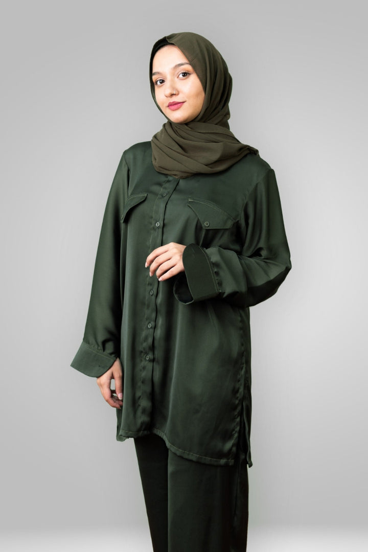 Coordinated Set - Olive Green (Pockets)