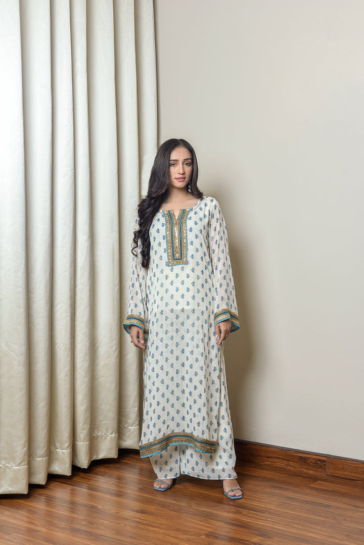 Printed Crepe Georgette Dress