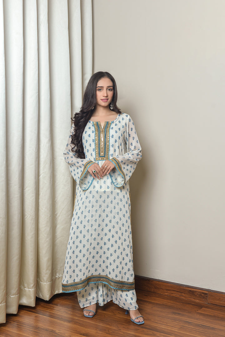 Printed Crepe Georgette Dress