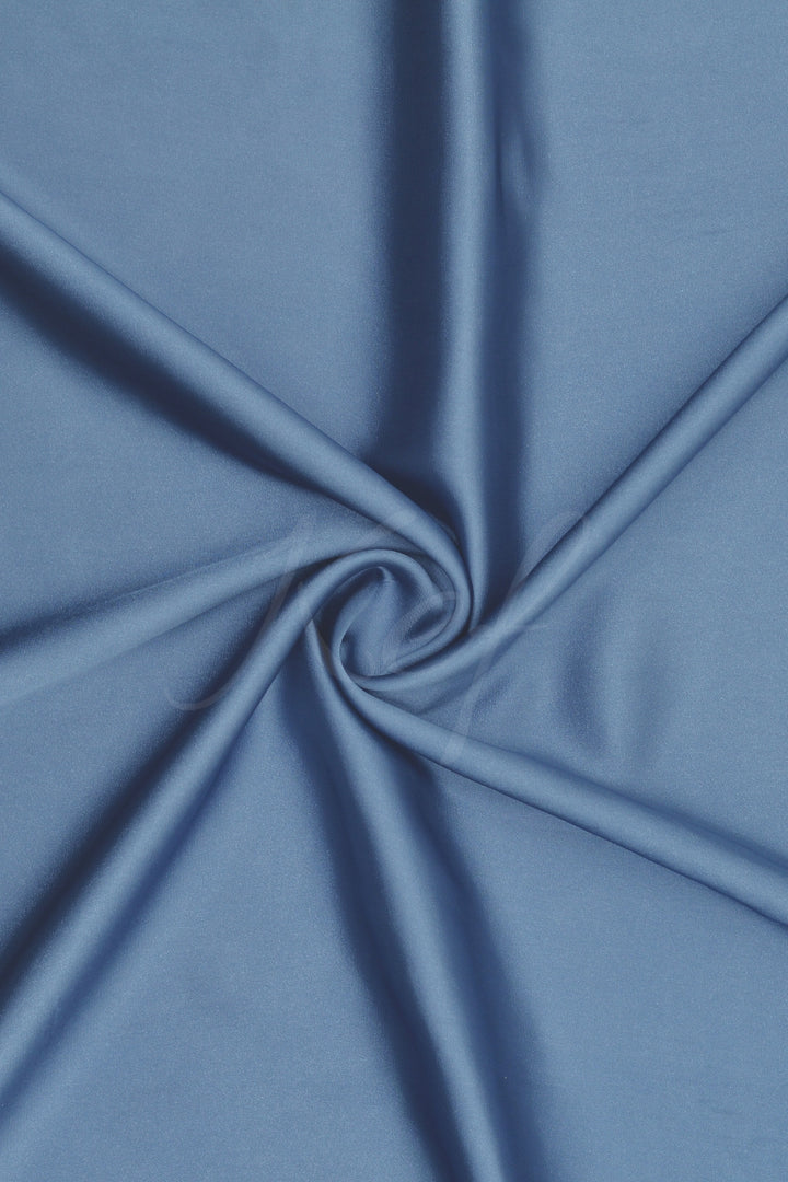 Plain Silk Hijab - Airforce Blue