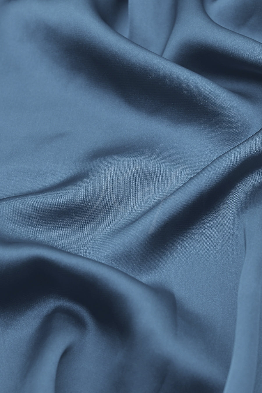 Plain Silk Hijab - Airforce Blue