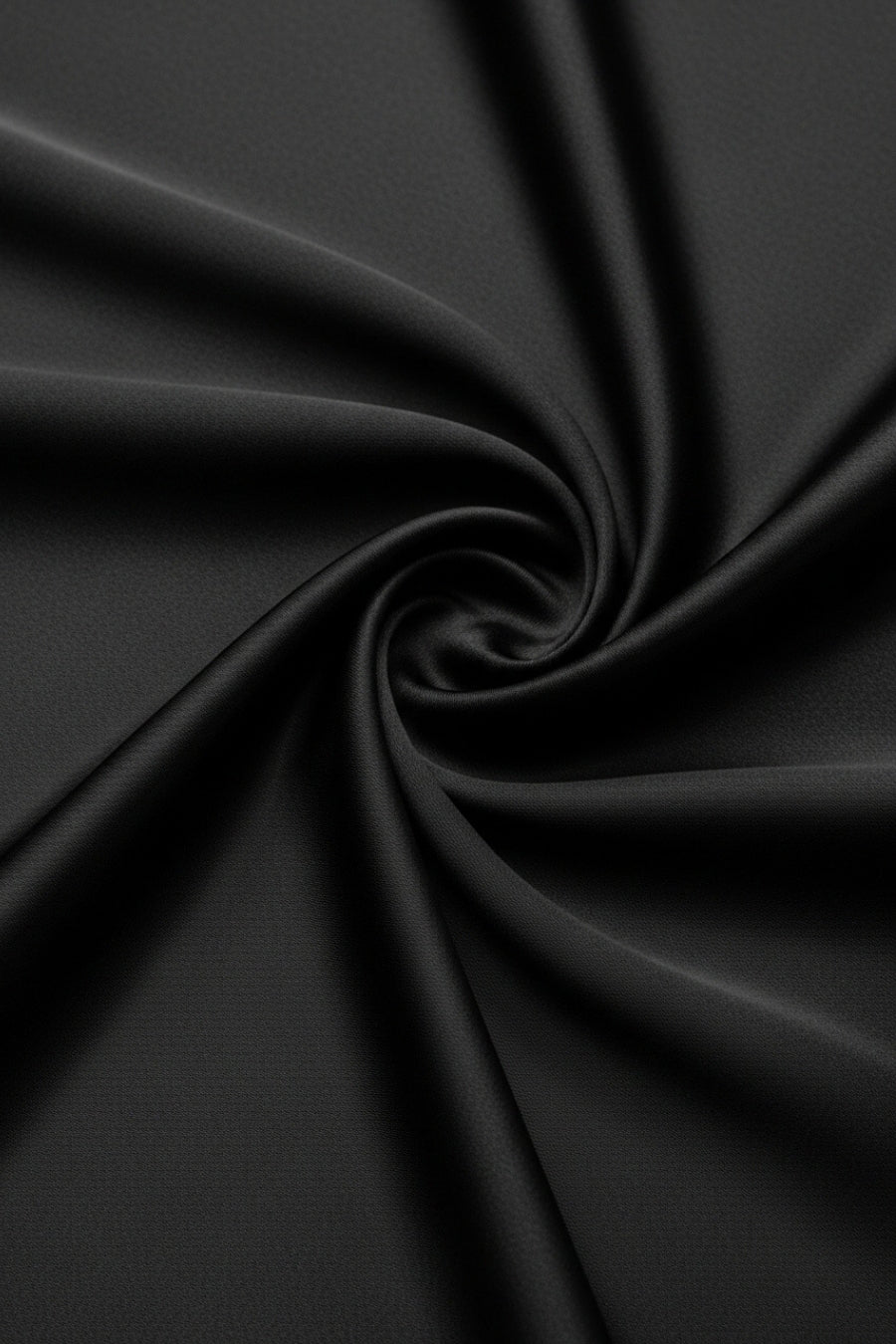 Plain Silk Hijab - Black