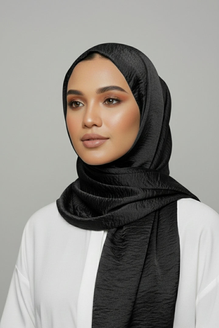 Crepe Textured Chiffon - Black