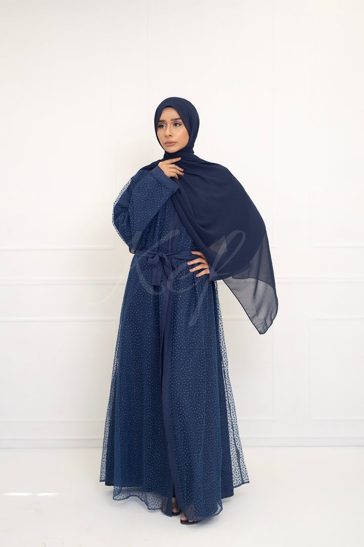 Blue Net Abaya