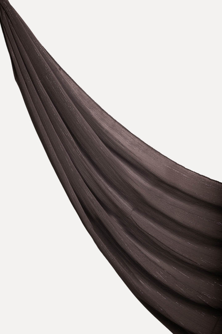 Metallic Chiffon - Brunette