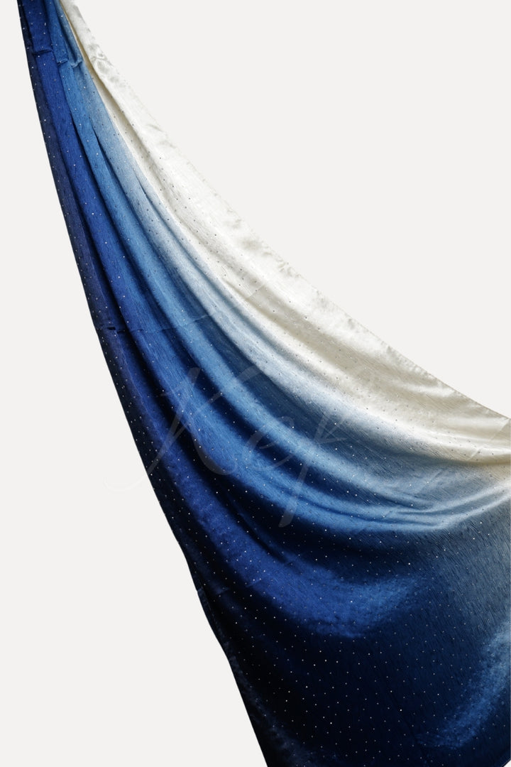 Ombre Satin Silk - Buttery Blue