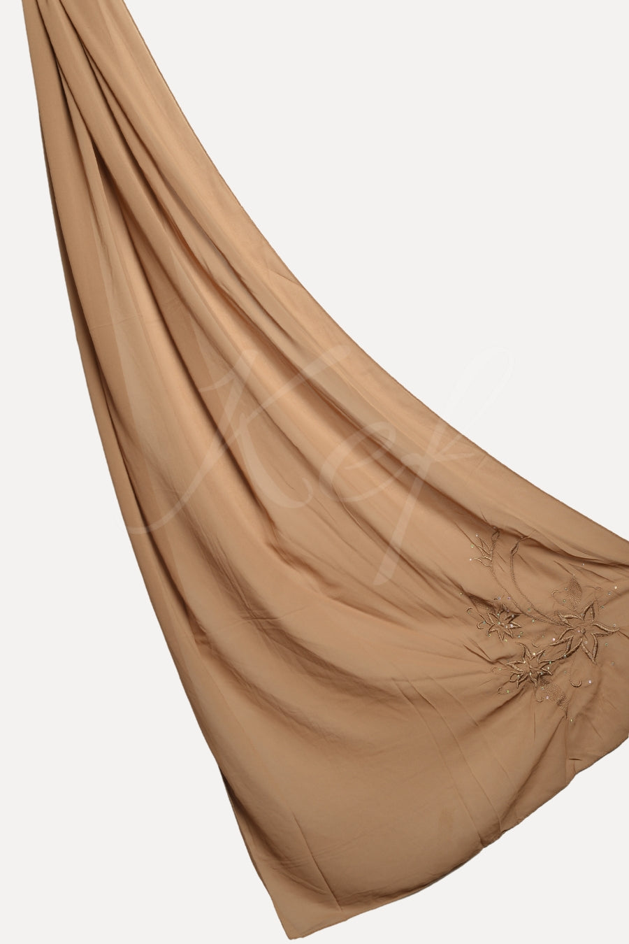 Embroidery Georgette - Cafe