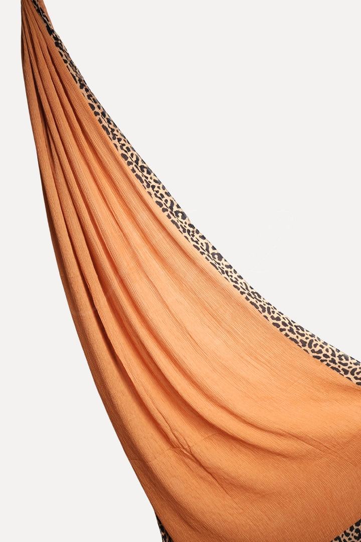 Pleated Crinkle Hijab - Camel