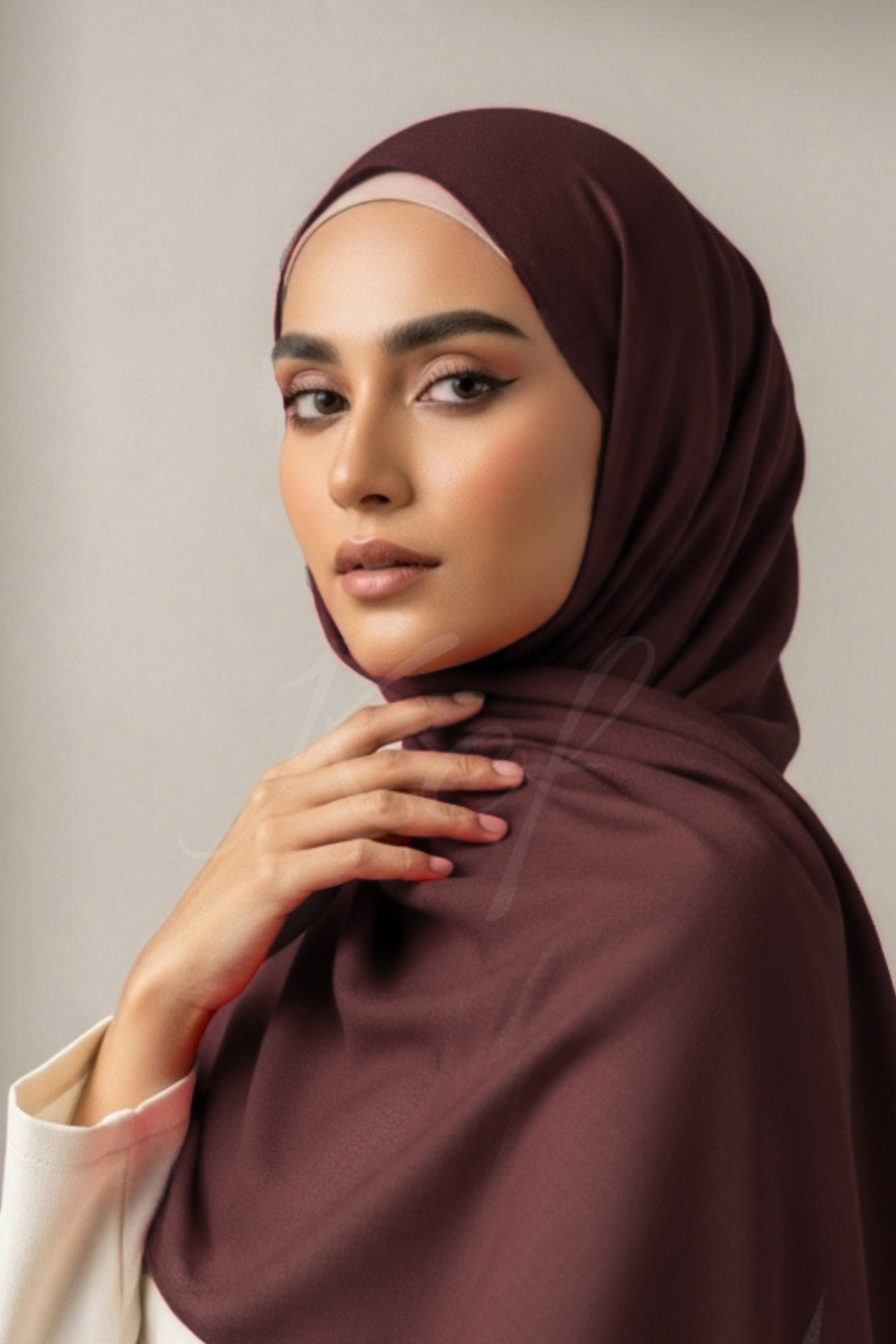 Modal Hijab - Cape Mortuum