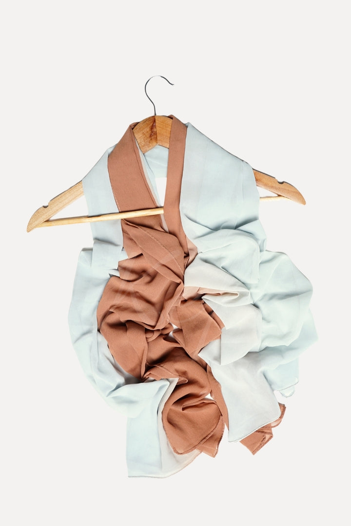 Ombre Georgette - Cloudy Pink