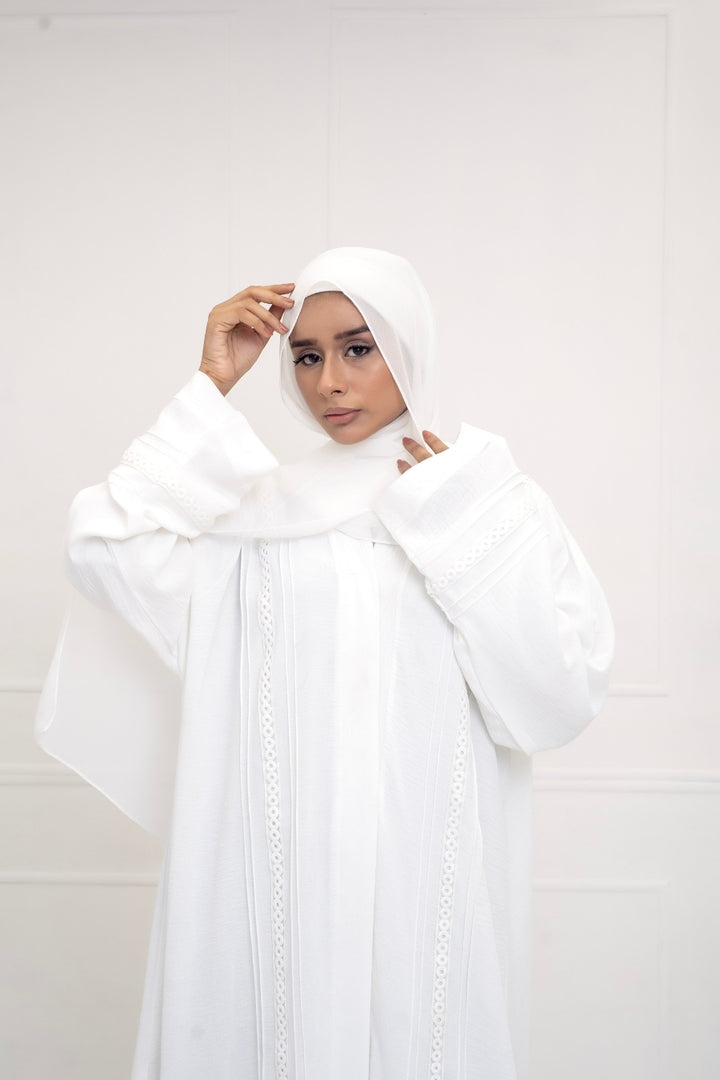 Classic White Abaya