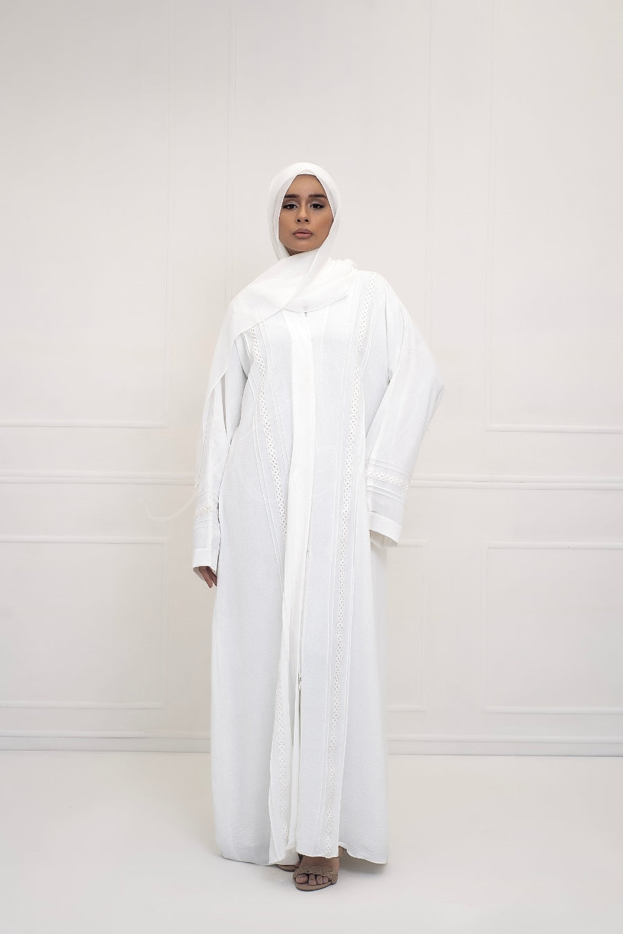 Classic White Abaya
