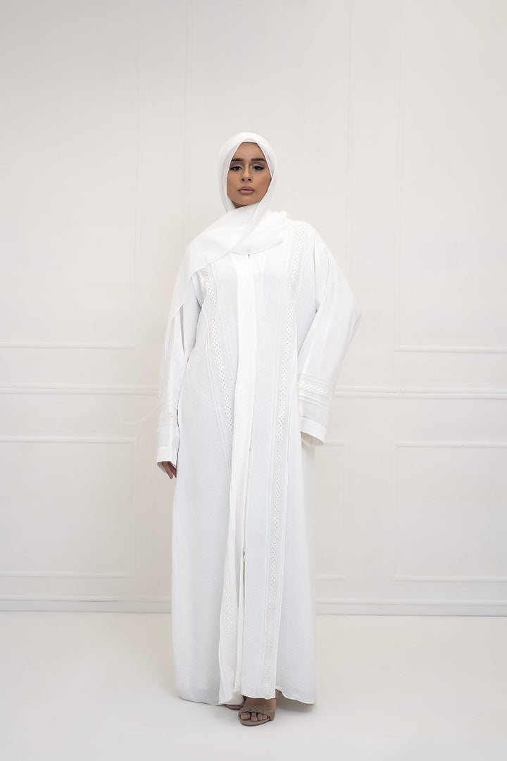 Classic White Abaya
