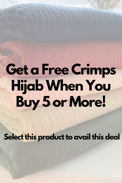 Crimps Hijabs - Buy 5 Get 1 Free
