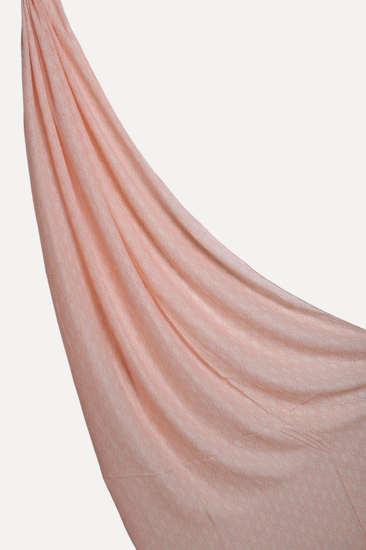Grid Printed Lawn - Flamingo