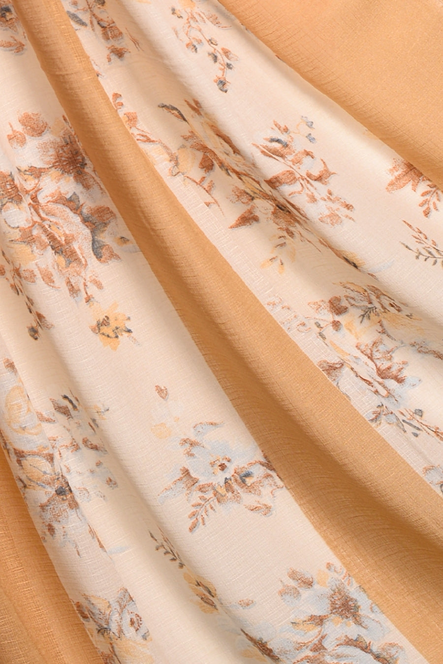 Striped Printed Lawn - Flax