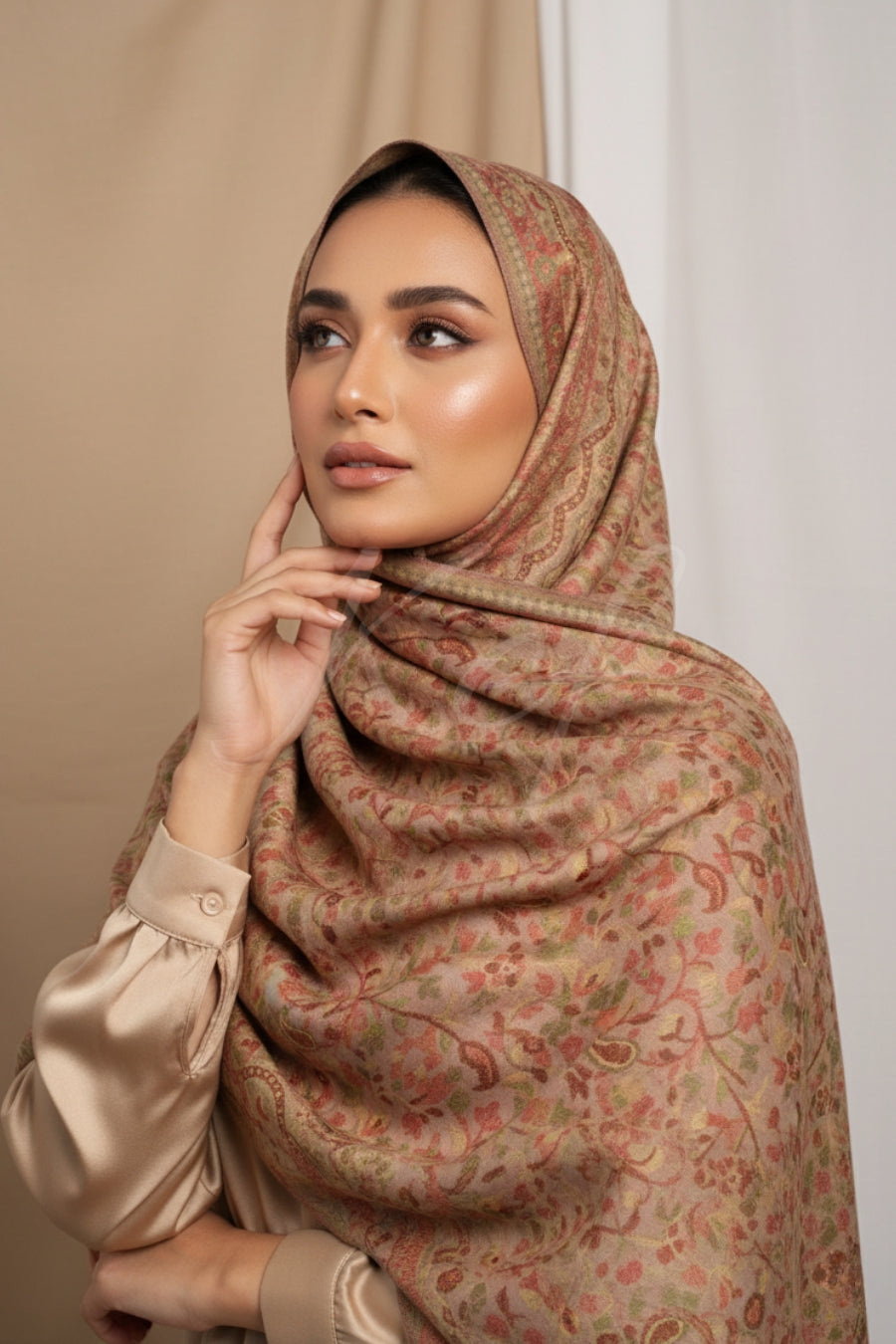 Printed Cashmere Twilight Hijab - Flow Luxe