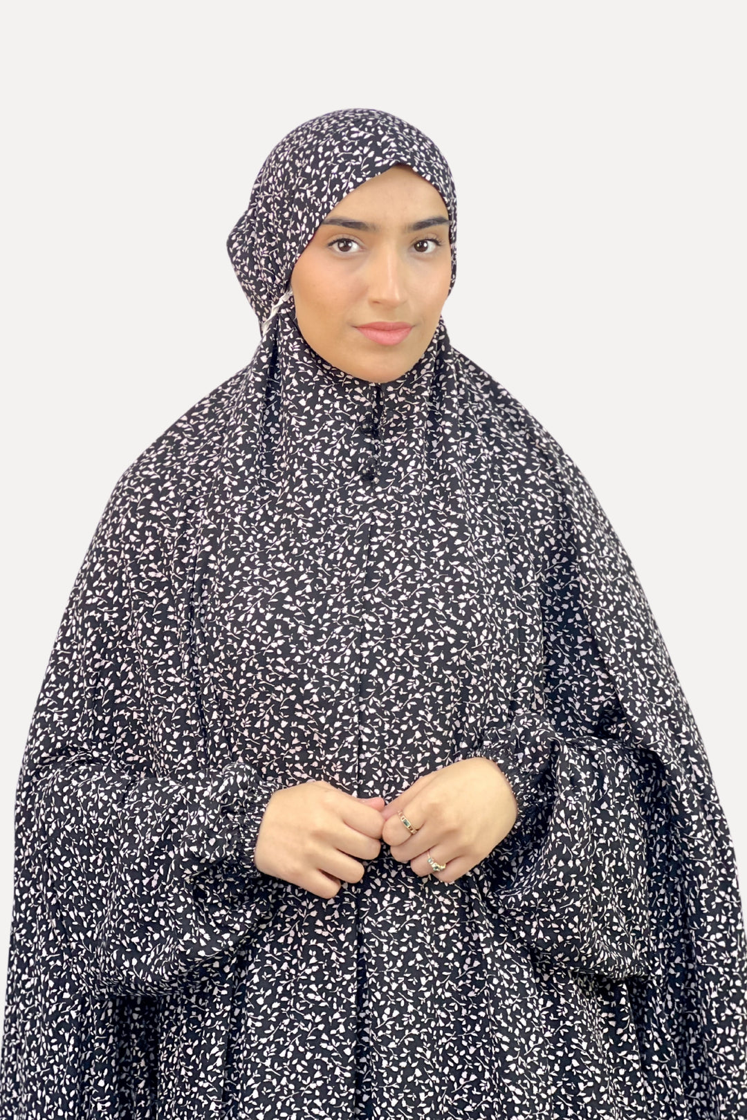 Namaz Chaddar - Foil Black (With sleeves)