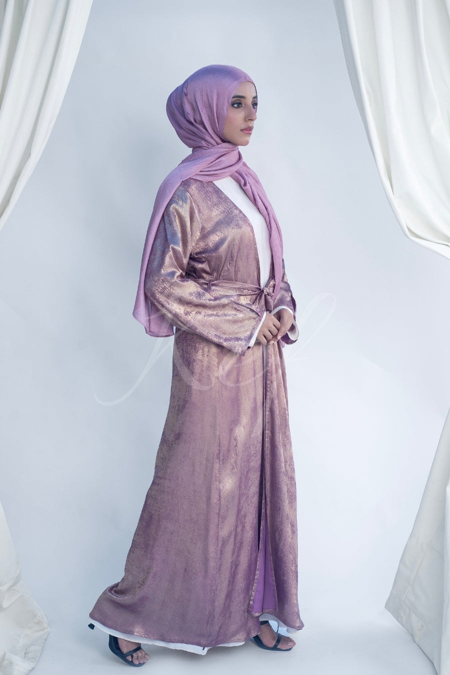 Metallic Lavender Kimono