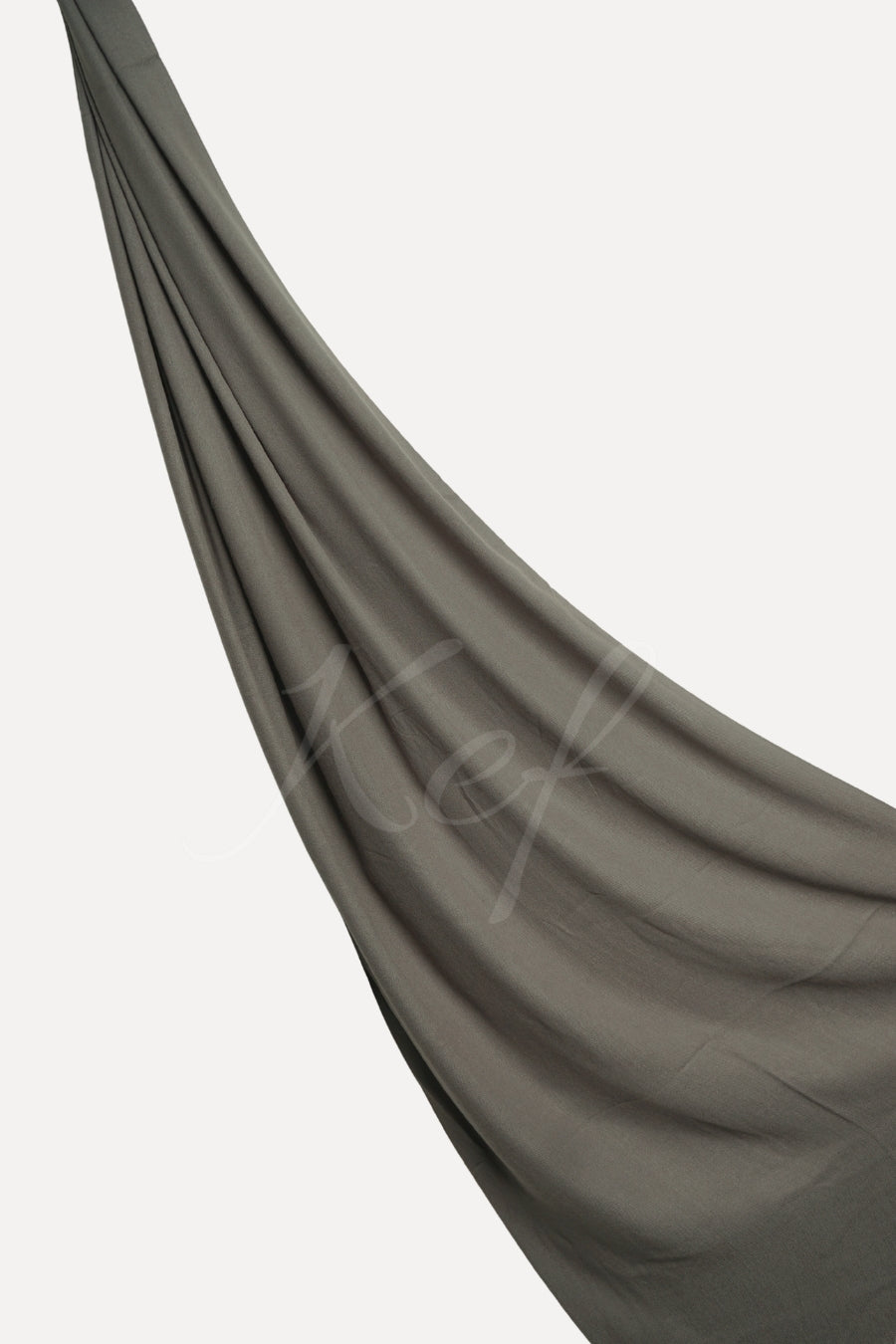 Plain Cashmere Hijab - Grey