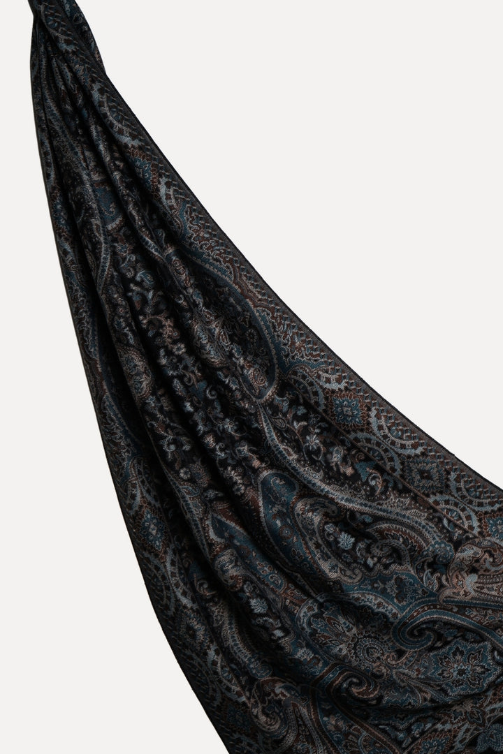 Printed Cashmere Nobel Hijab - Kashmiri Tale