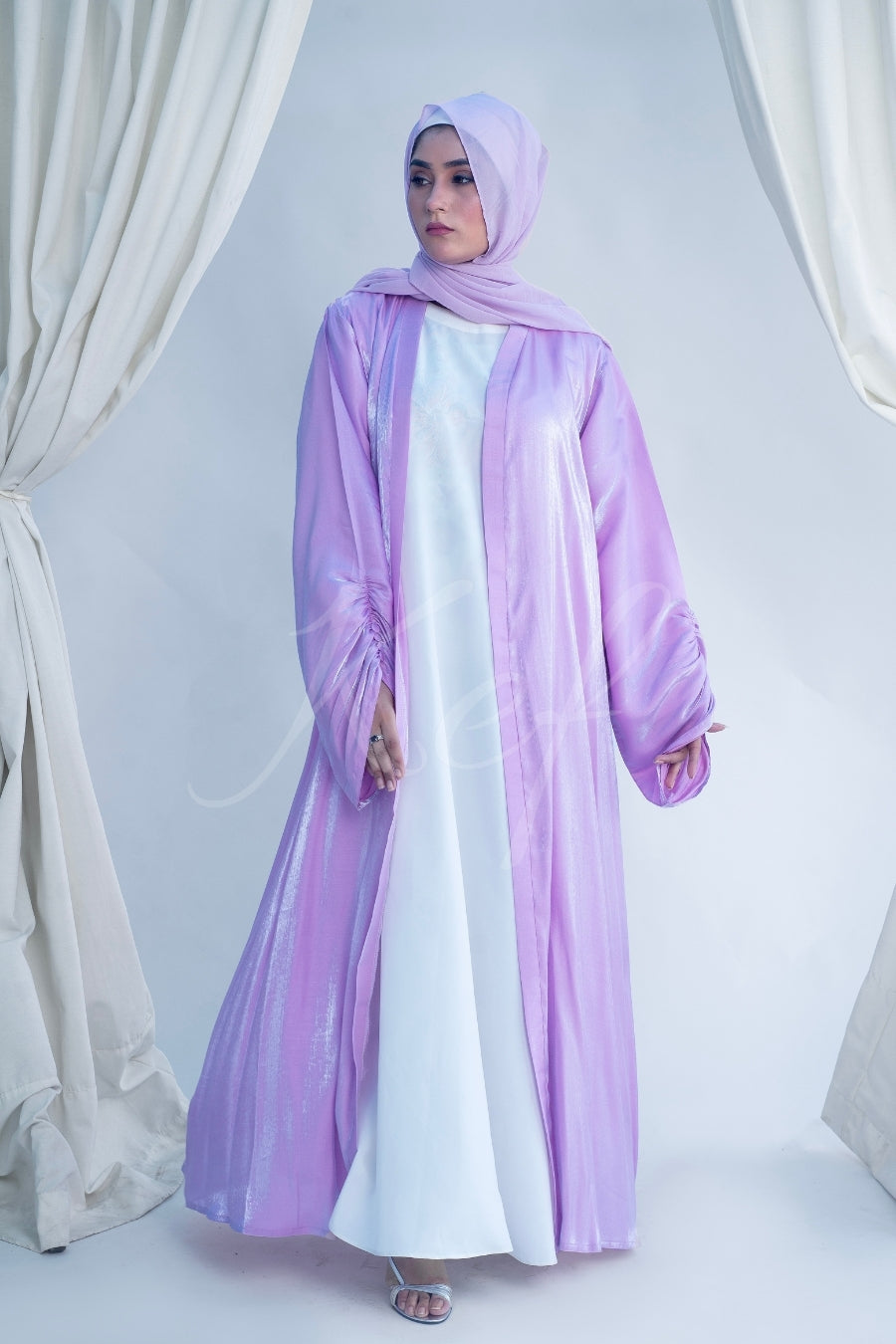 Lilac Shimmer Kimono