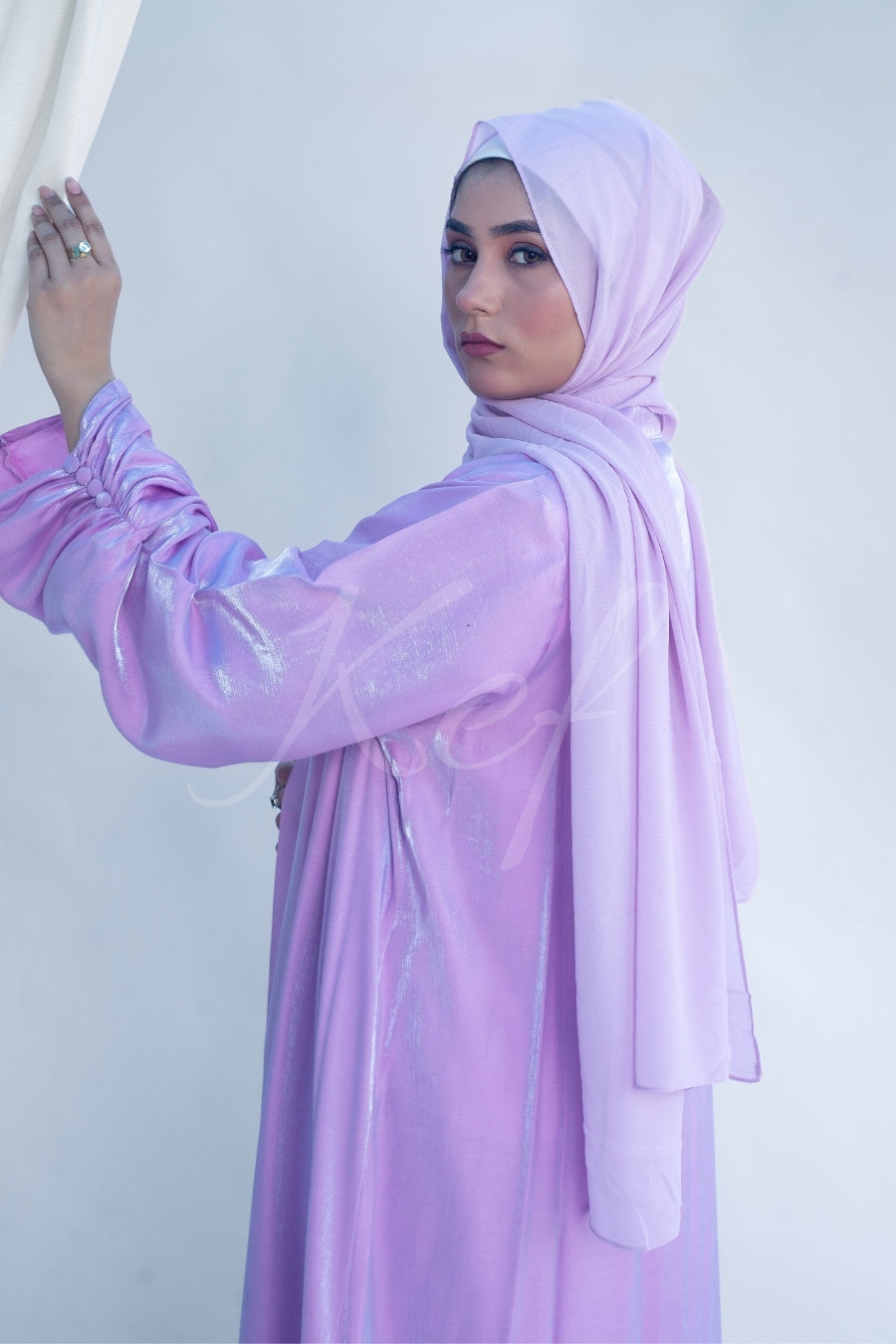 Lilac Shimmer Kimono