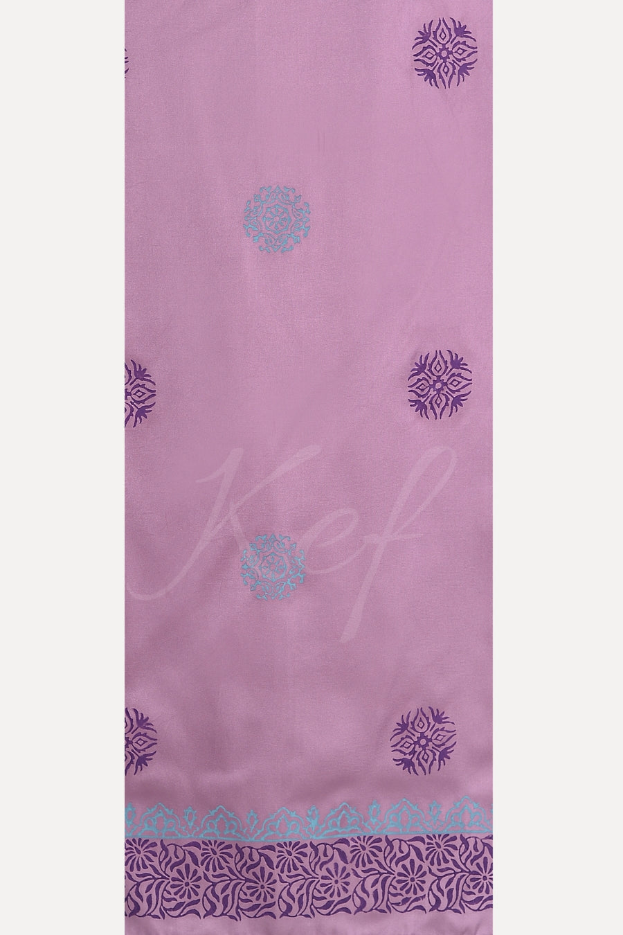 Block Print Silk - Lilac