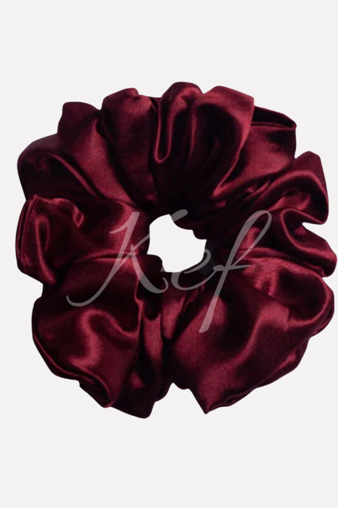 Silk Scrunchie - Maroon