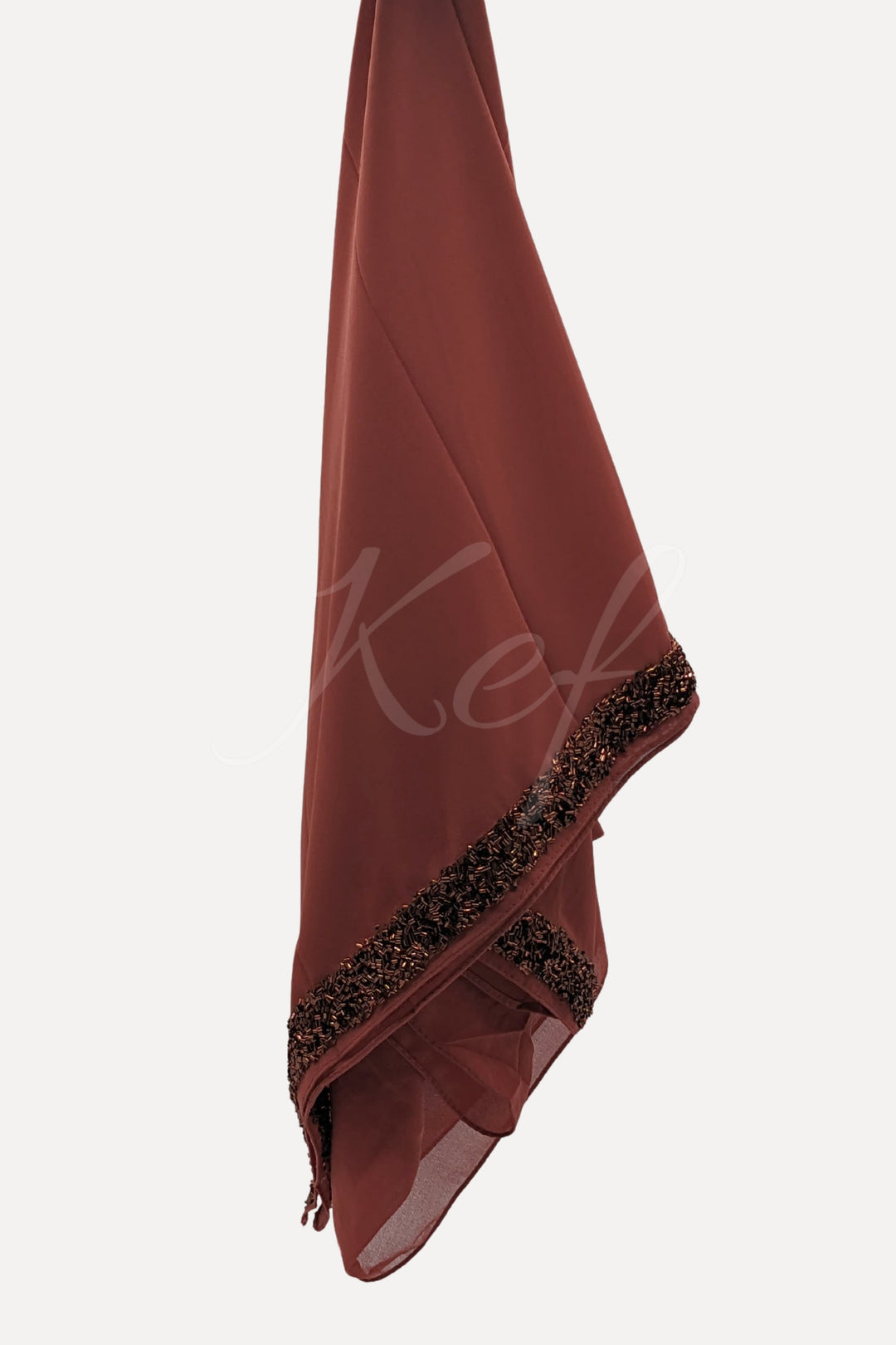 Lace Georgette Hijab - Melon
