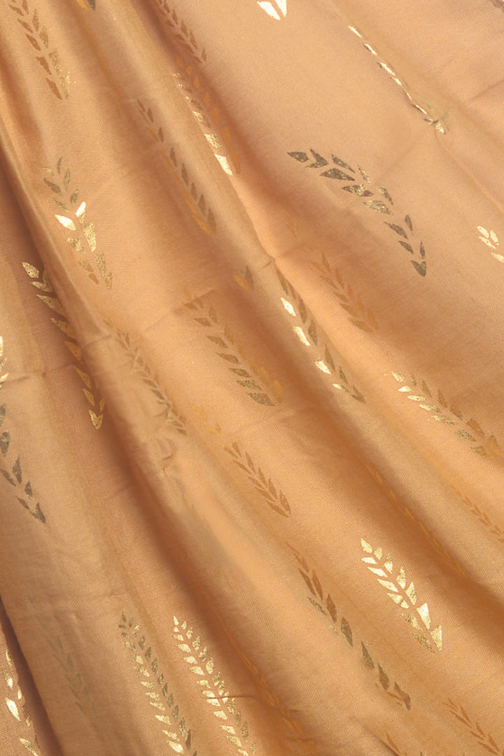Golden Foil Lawn Hijab - Mustard