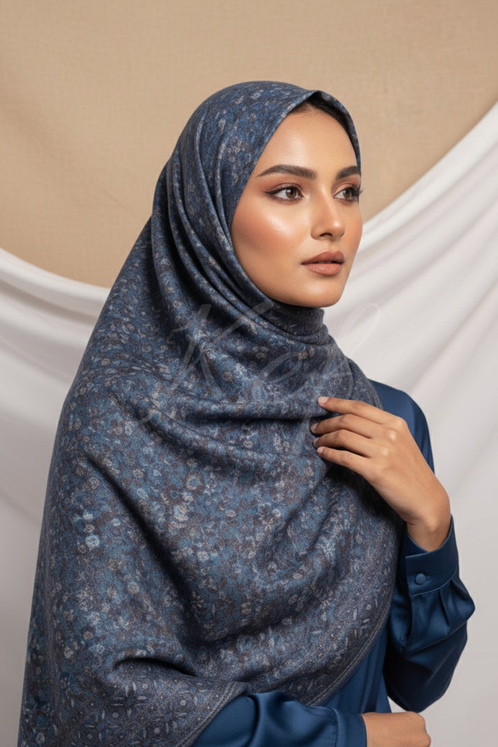 Printed Cashmere Memoir Hijab - Mystic Motifs