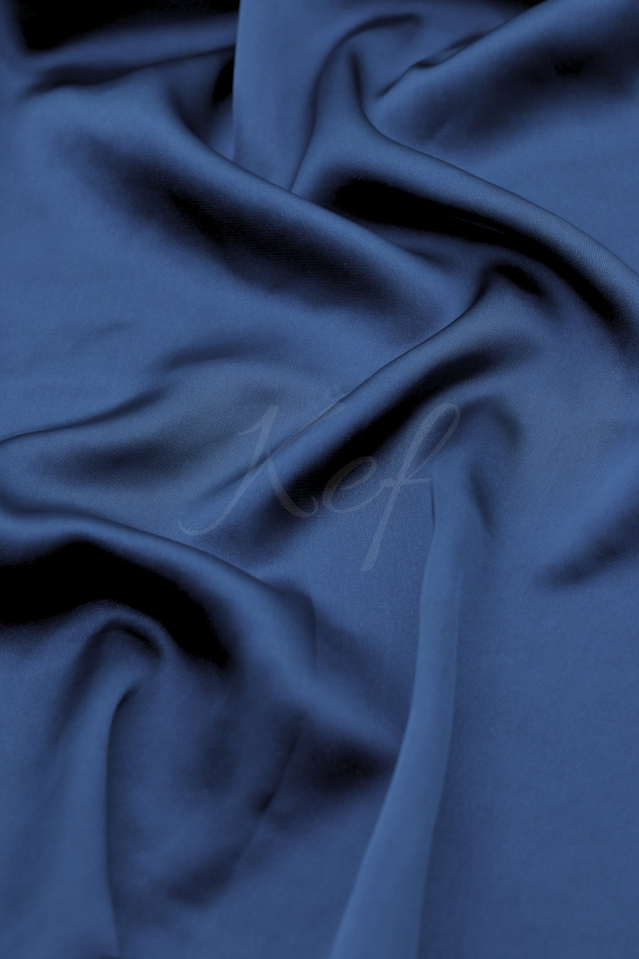 Plain Silk Hijab - Navy Blue