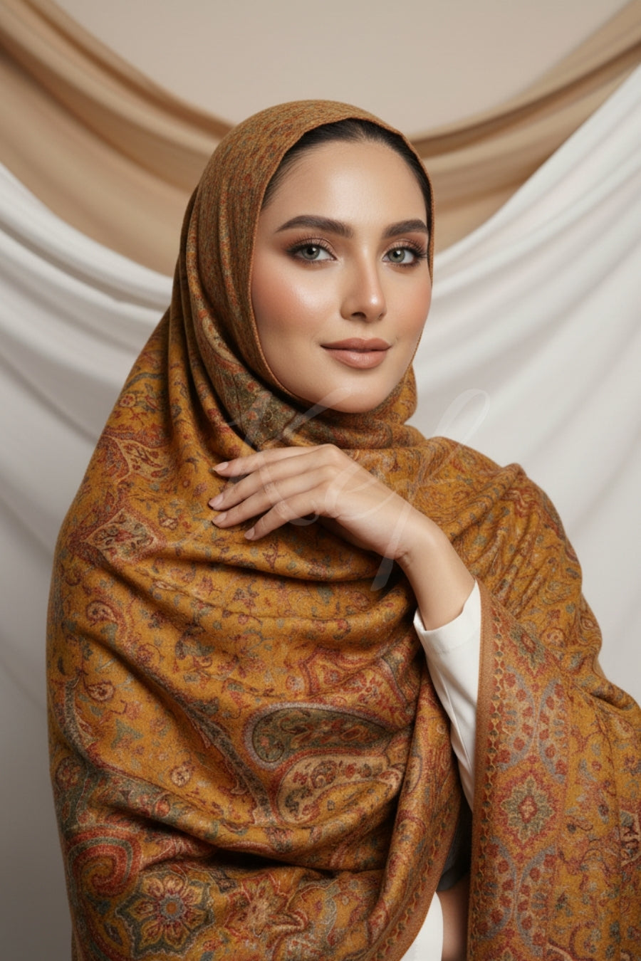 Printed Cashmere Nobel Hijab - Orlin