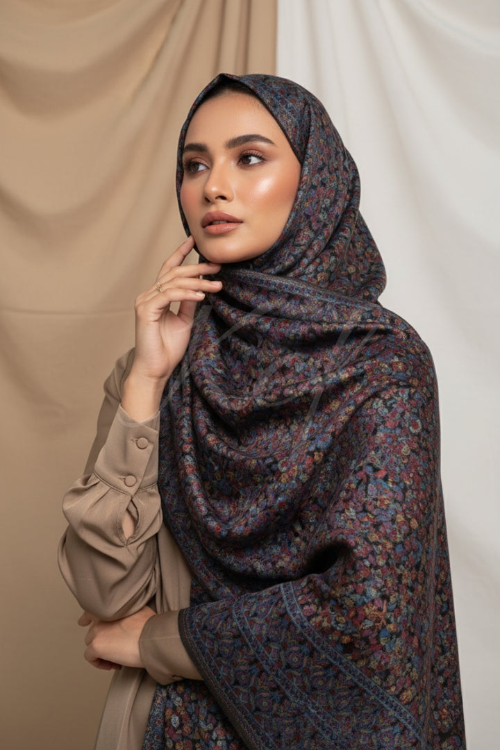 Printed Cashmere Memoir Hijab - Paisley Perfection