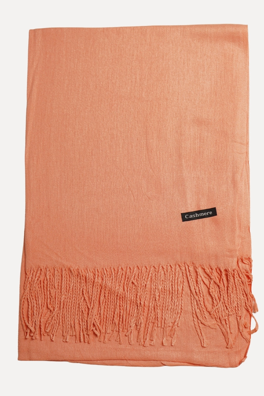 Plain Cashmere Hijab - Peach Pacific