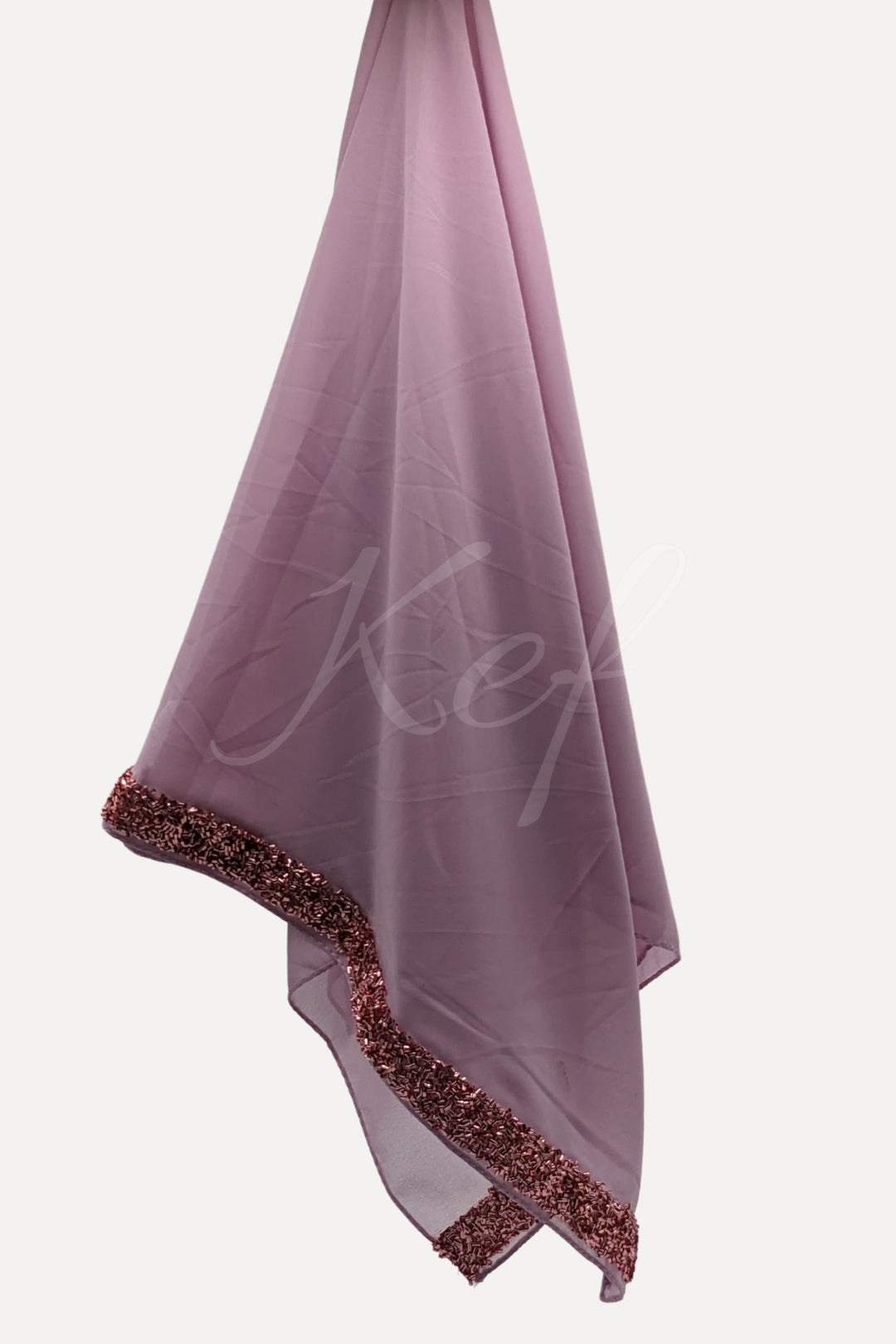Lace Georgette Hijab - Periwinkle
