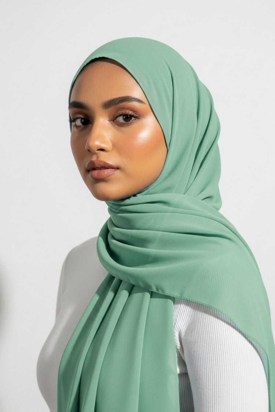 Georgette Hijab - Pistachio