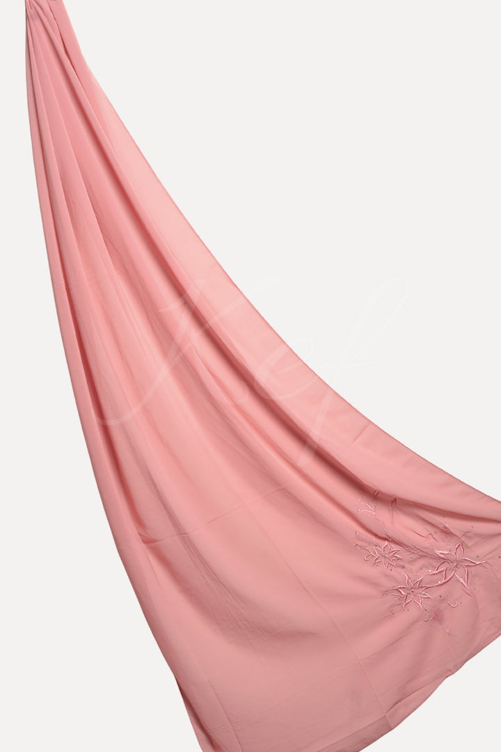 Embroidery Georgette - Rose