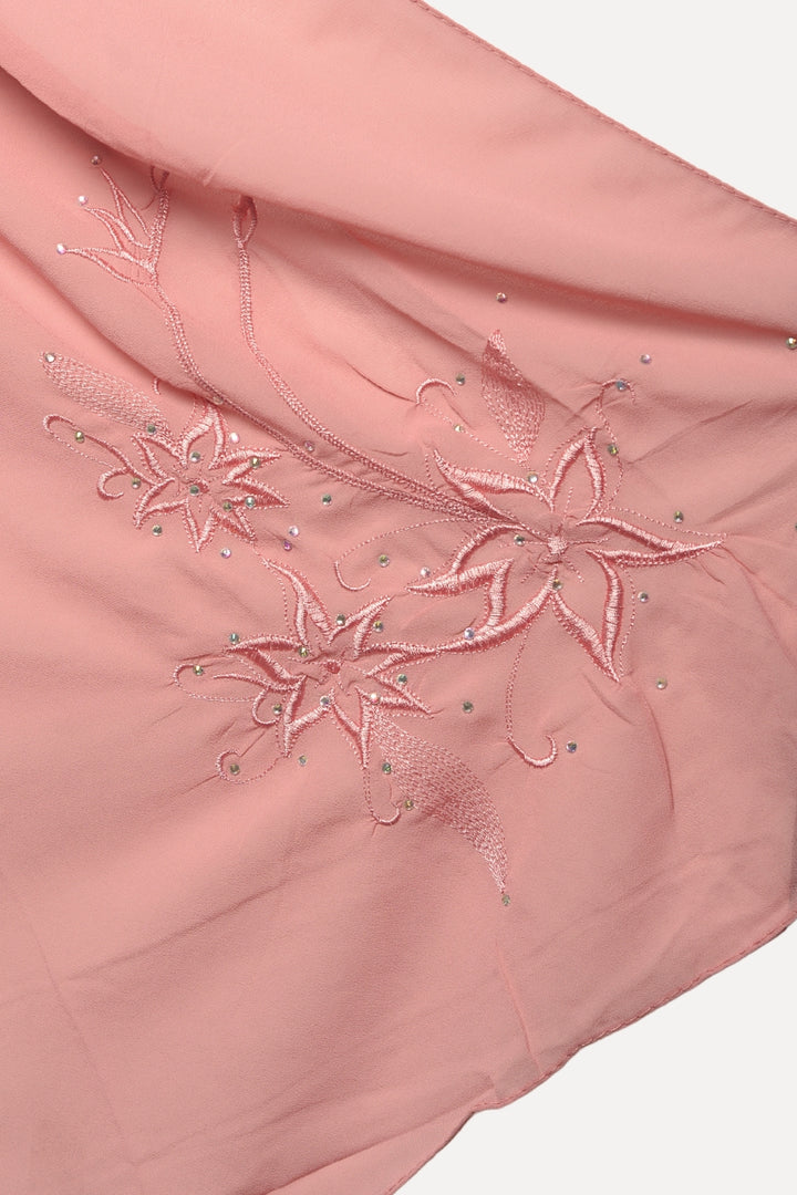 Embroidery Georgette - Rose