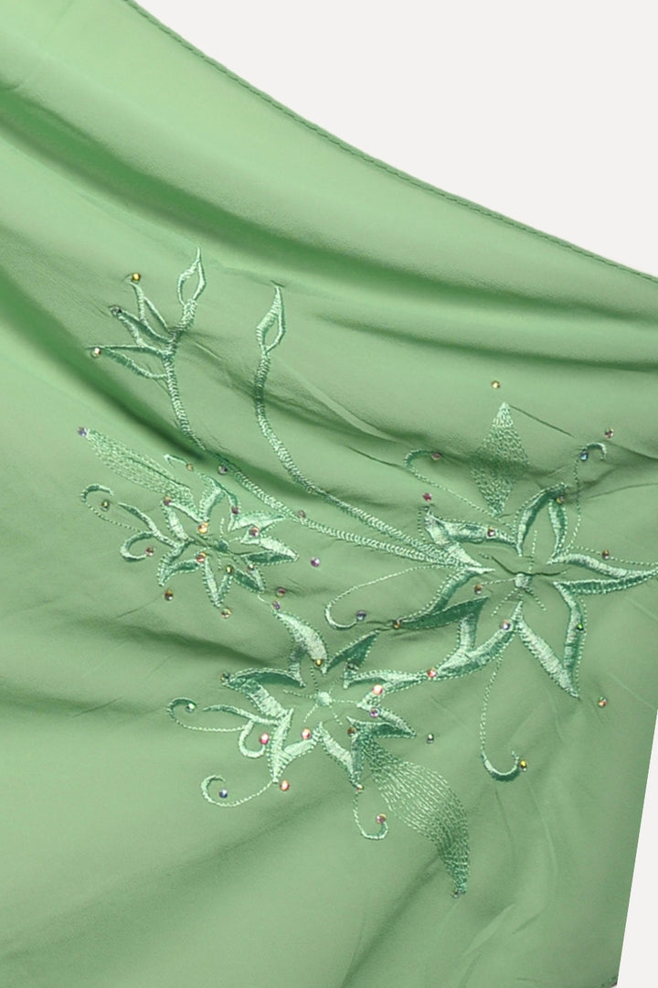 Embroidery Georgette - Sage
