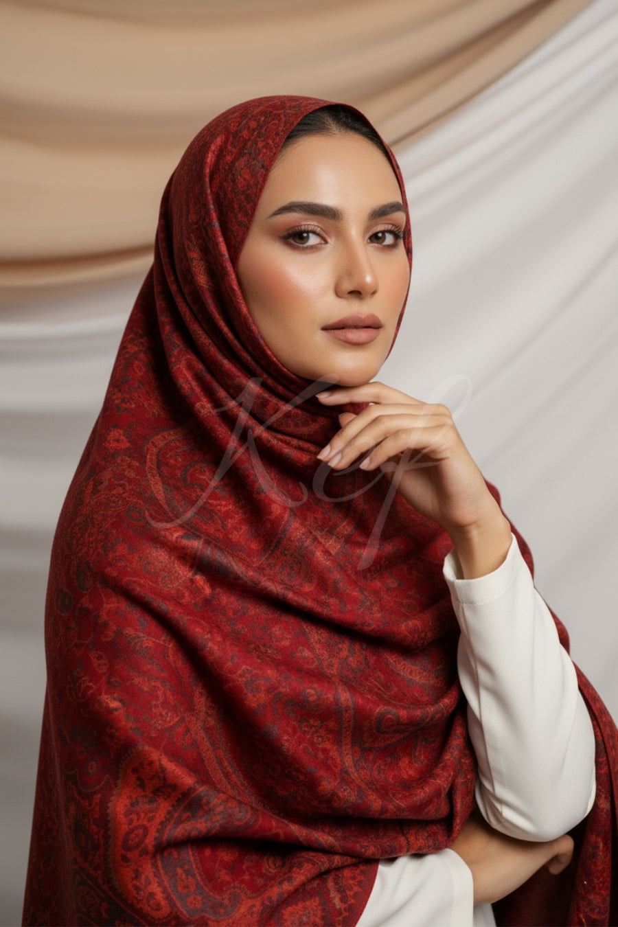 Printed Cashmere Nobel Hijab - Silen