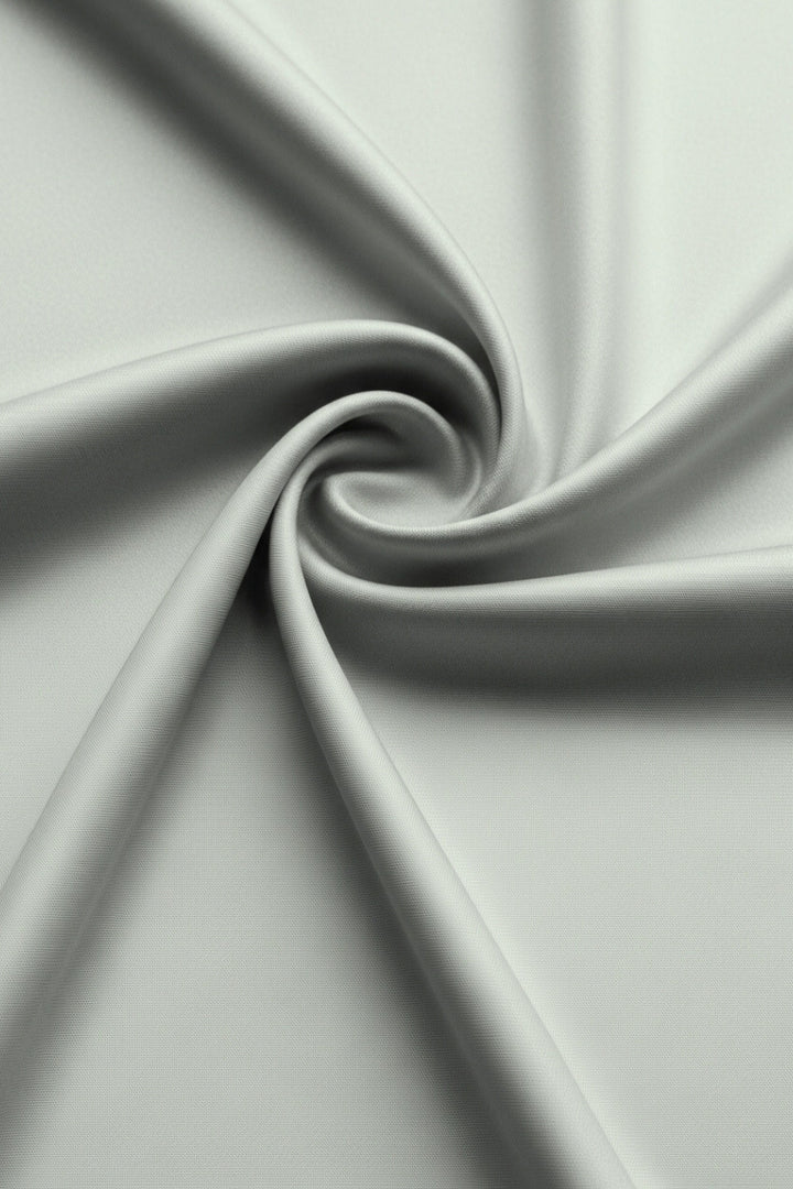 Plain Silk Hijab - Silver