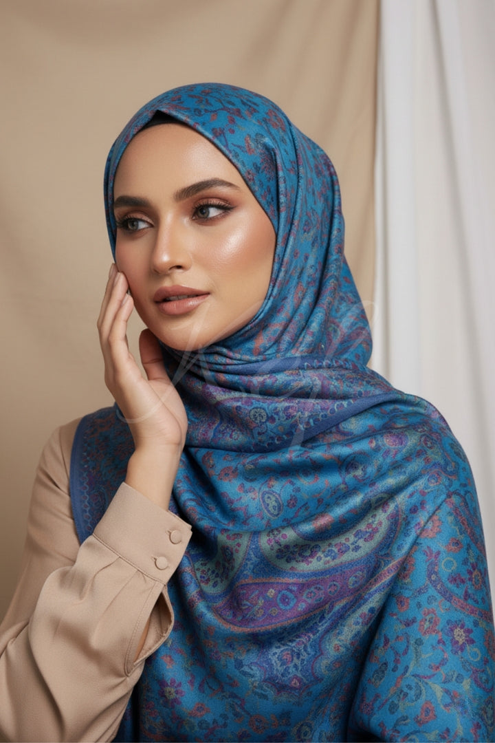 Printed Cashmere Nobel Hijab - Sovin